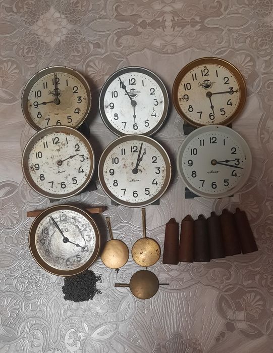 Все запчасти к часам Сердобского часового завода