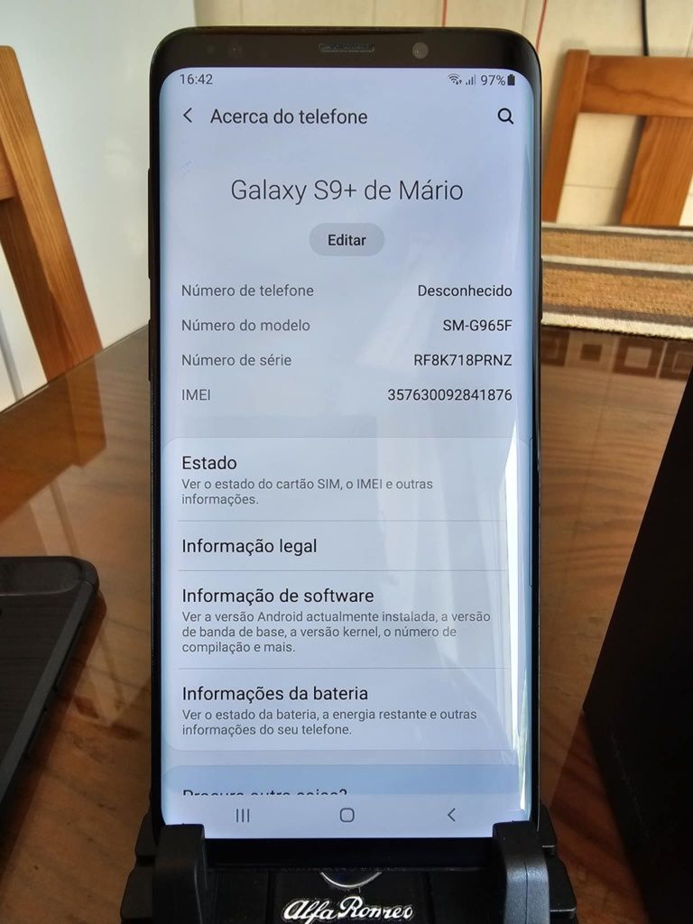 Samsung Galaxy S9 Plus Preto Semi-Novo