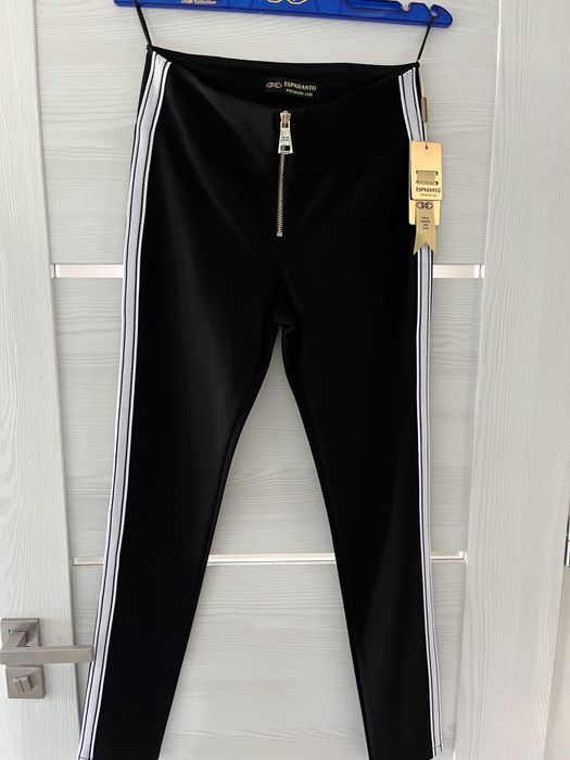 Esperanto spodnie z suwakiem z lampasem 26 29