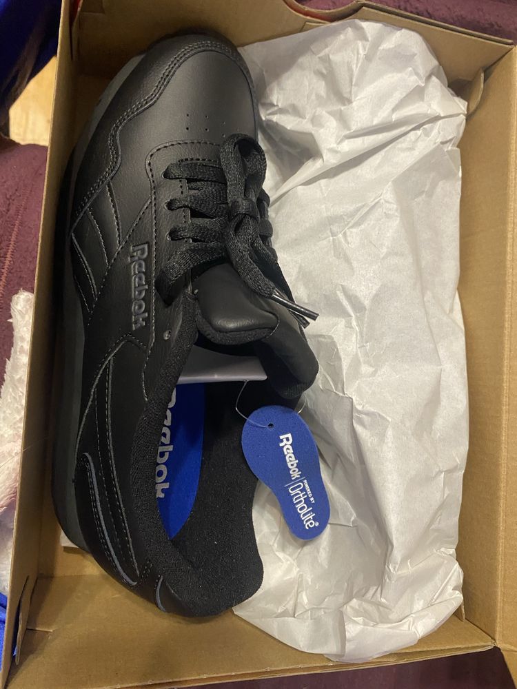 Кросівки шкіряні Reebok ROYAL GLIDE чоловічі шкіра чорні 43 кроссовки
