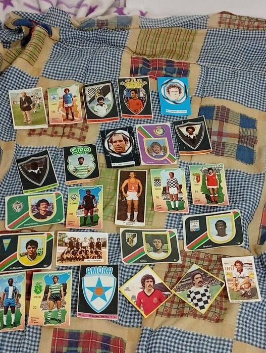 Conjunto de vários jogadores Antigos do Futebol