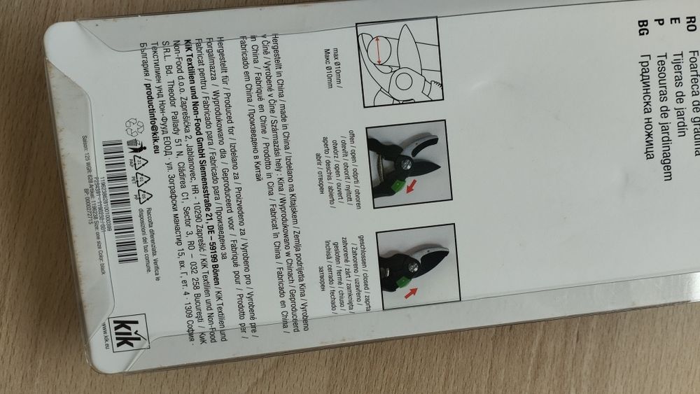 Nożyce ogrodowe sekator Home&Garden