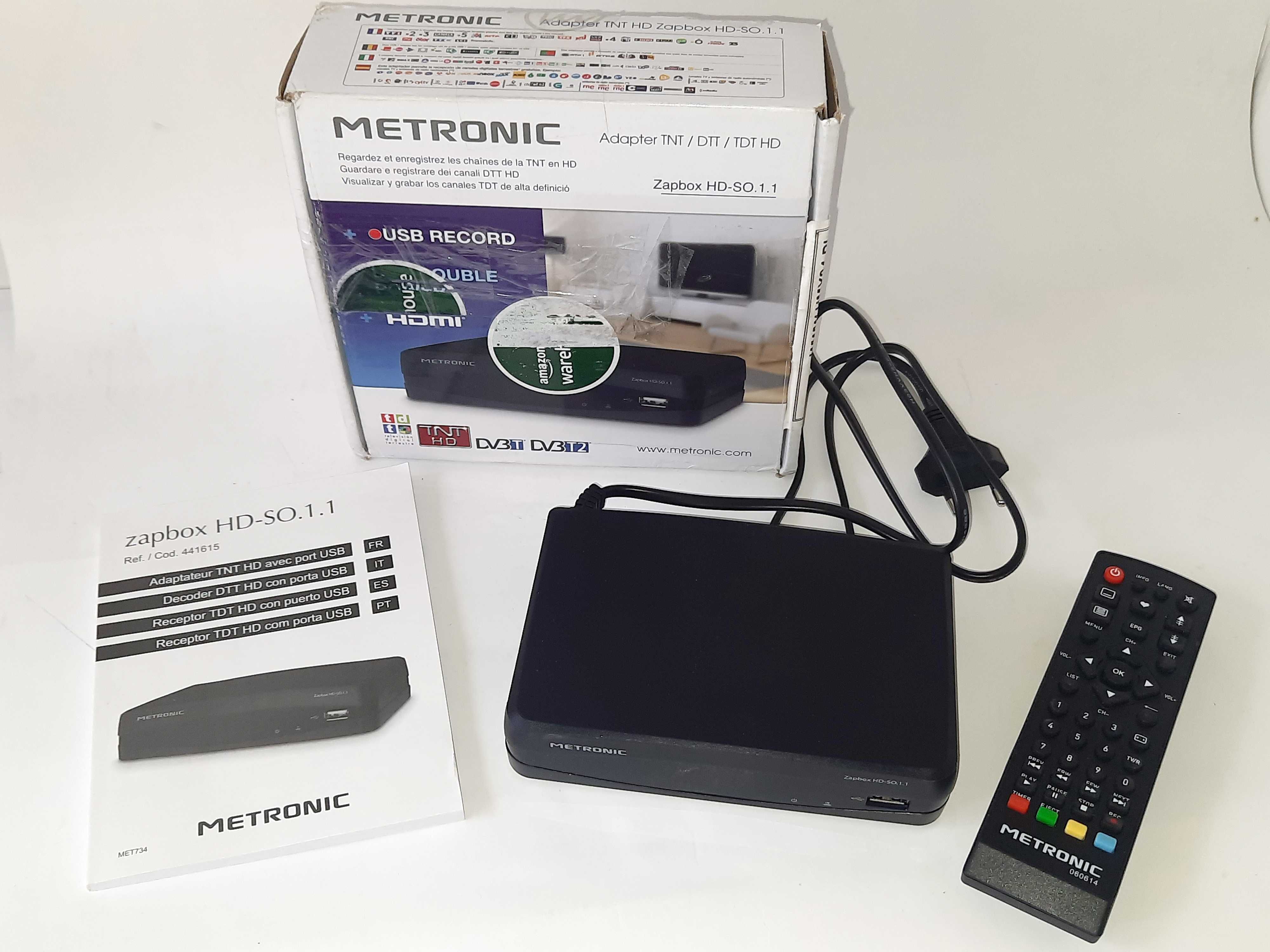 Tuner Dekoder DVB-T Metronic Zapbox HD-SO.1.1