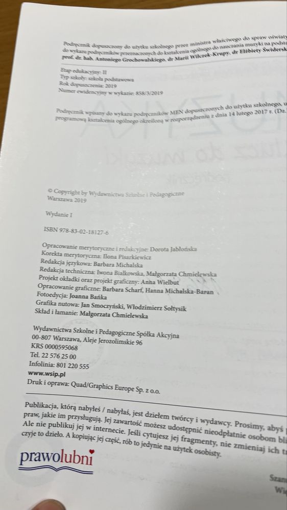 Klucz do muzyki podręcznik muzykla kl 6 wsip