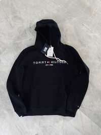 Granatowa bluza ocieplana Tommy Hilfiger r. L