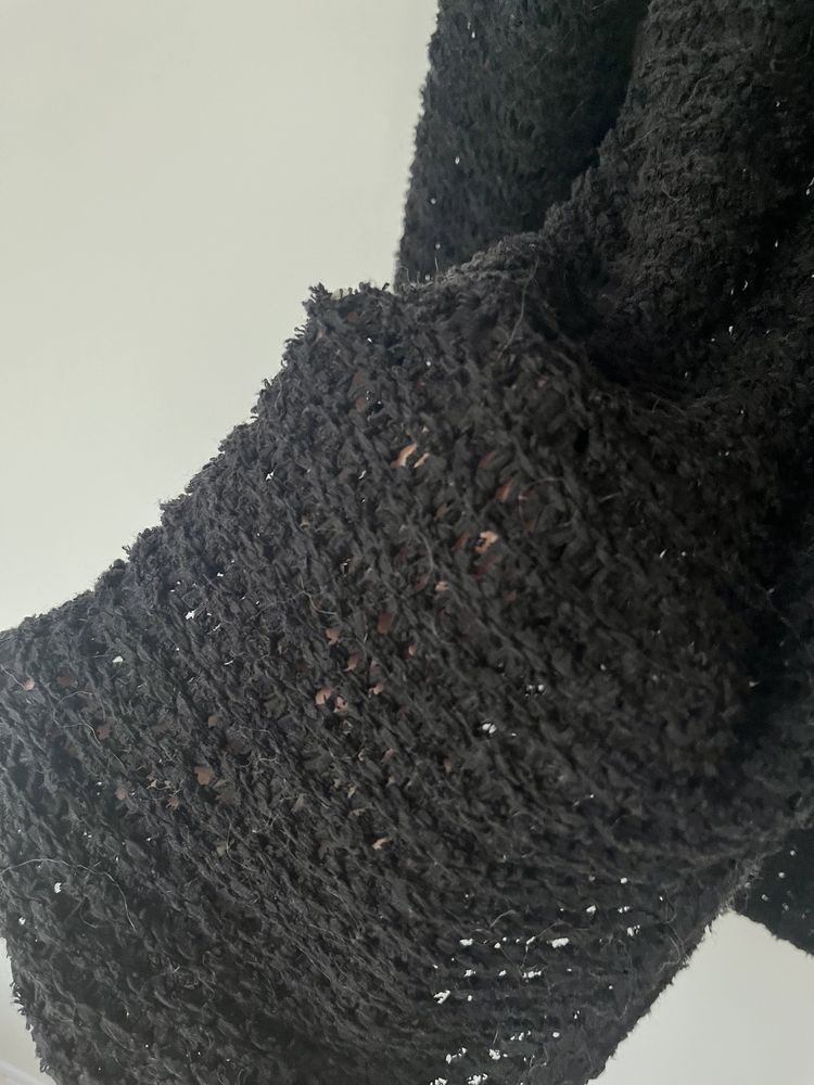 Czarny sweter narzutka oversize bershka XS