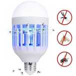 Светодиодная LED лампа ловушка от комаров,мух,моли,антимоскітна,15W
