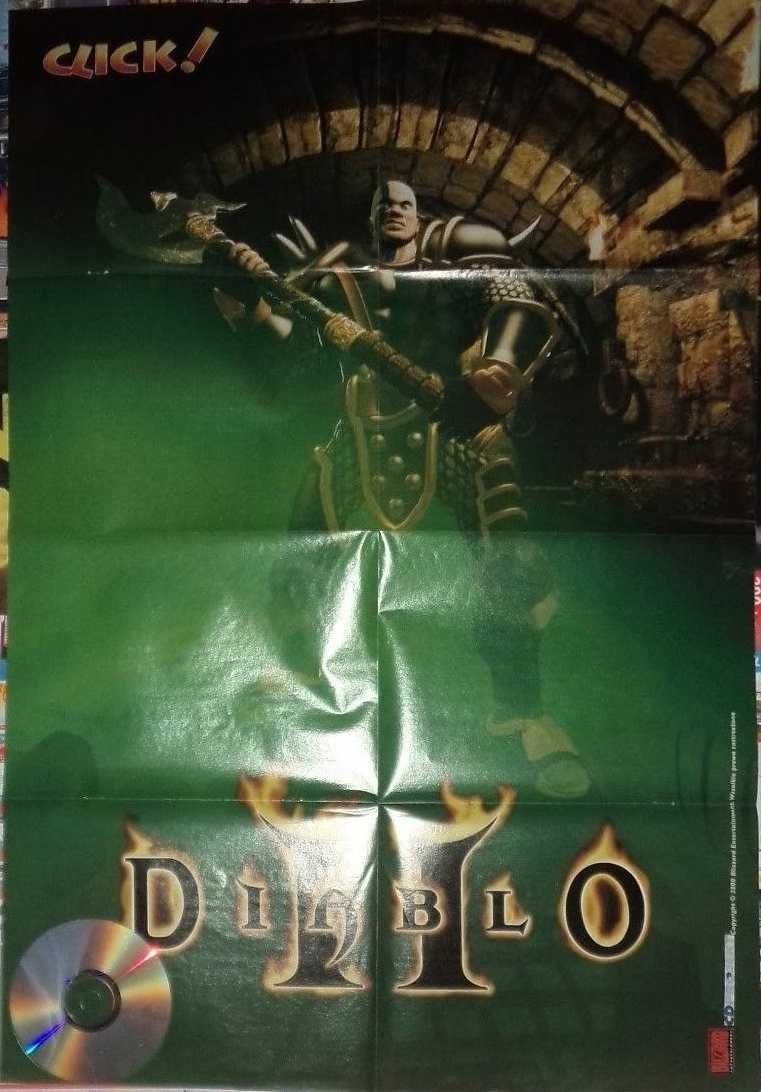 2 gaming posters gra game Diablo 2 II Resurrected Blizzard games 2001