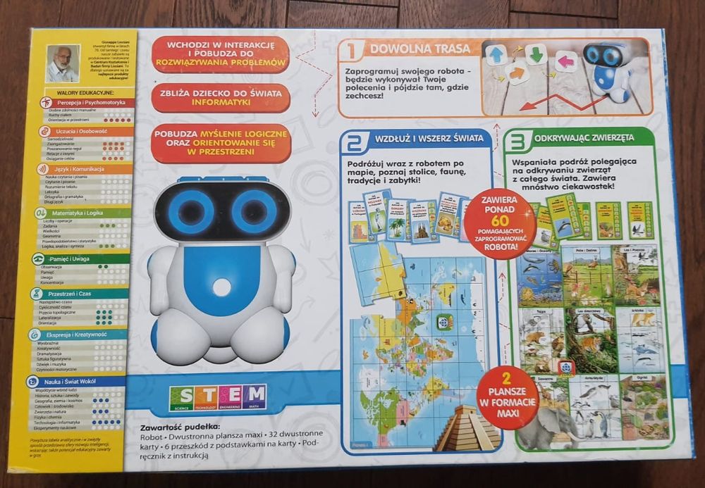 Edu robot zabawka- gra edukacyjna,  programowanie