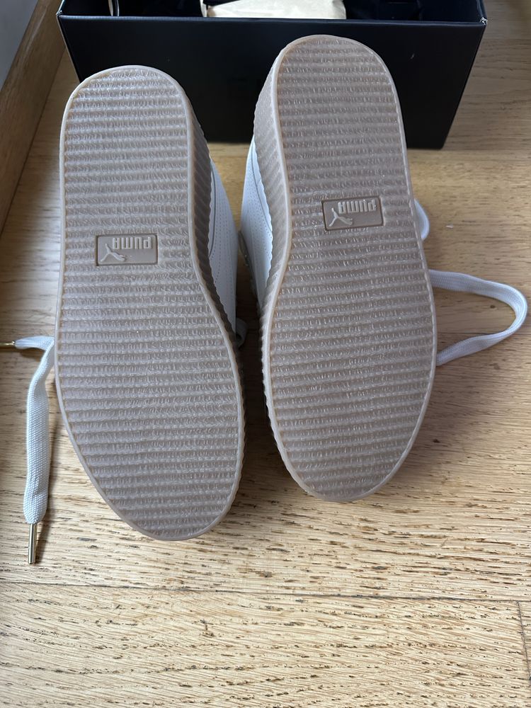 Buty adidasy sneakersy Puma Fenty creeper phatty nubuck 42 warm white