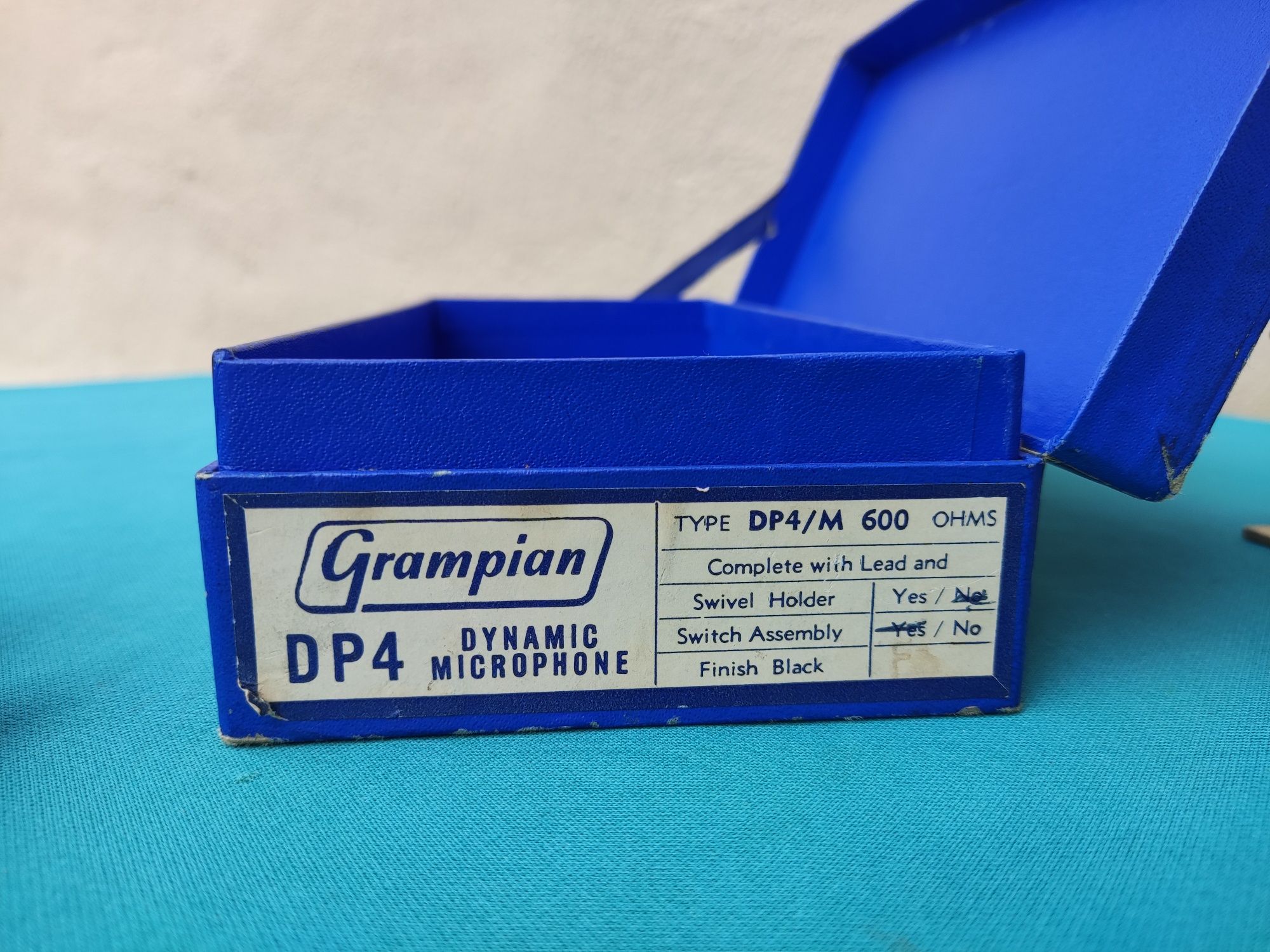 Grampian DP4 Dynamic Microphone 600 OHMS - Anos 60 vintage