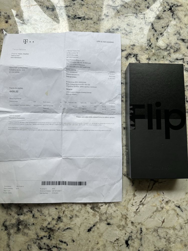 Samsung Flip 4 8 Ram 128GB T-mobile juz splacone raty
