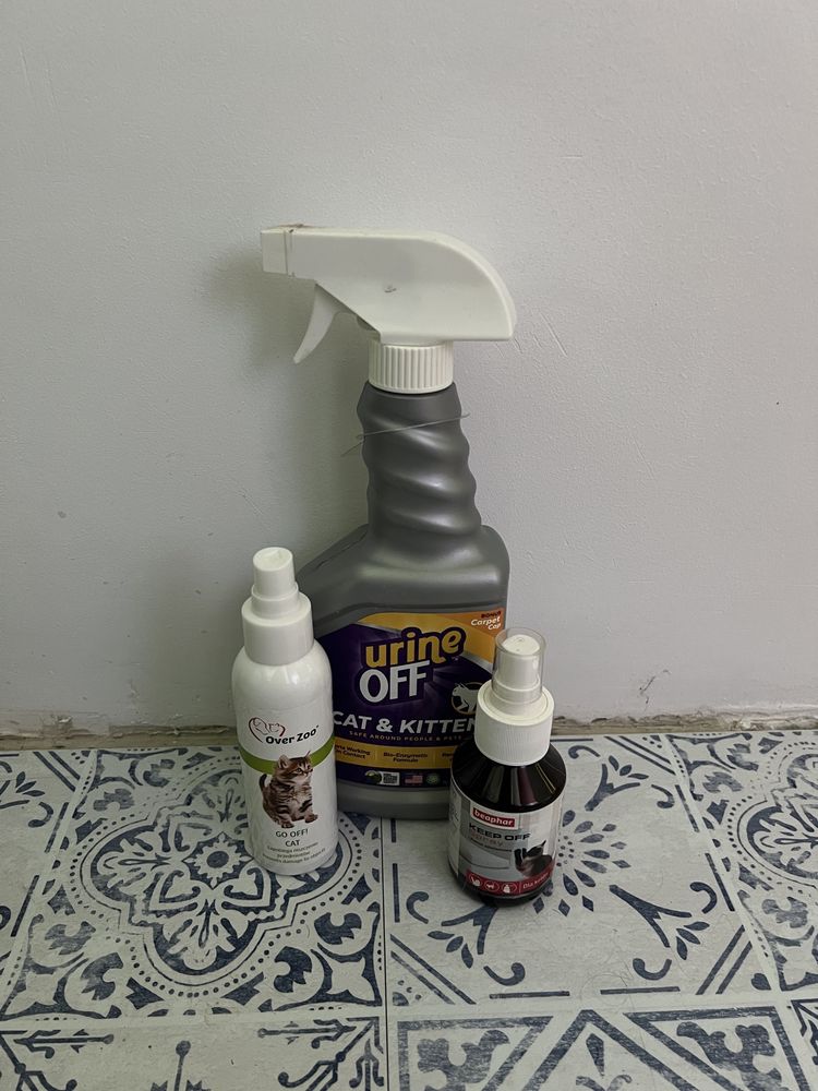 Spray przeciwko moczeniu drapaniu Urine Off  Go off Cat  Keep of Spray