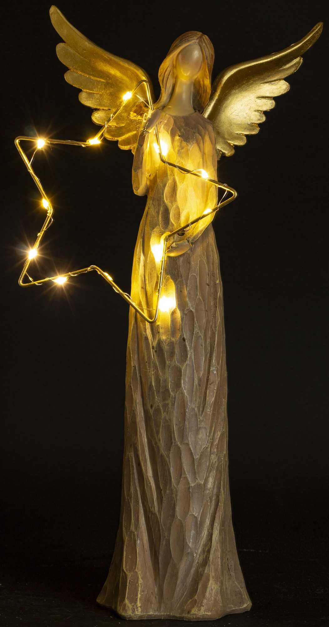 Anioł LED z gwiazdą h41cm. 173290