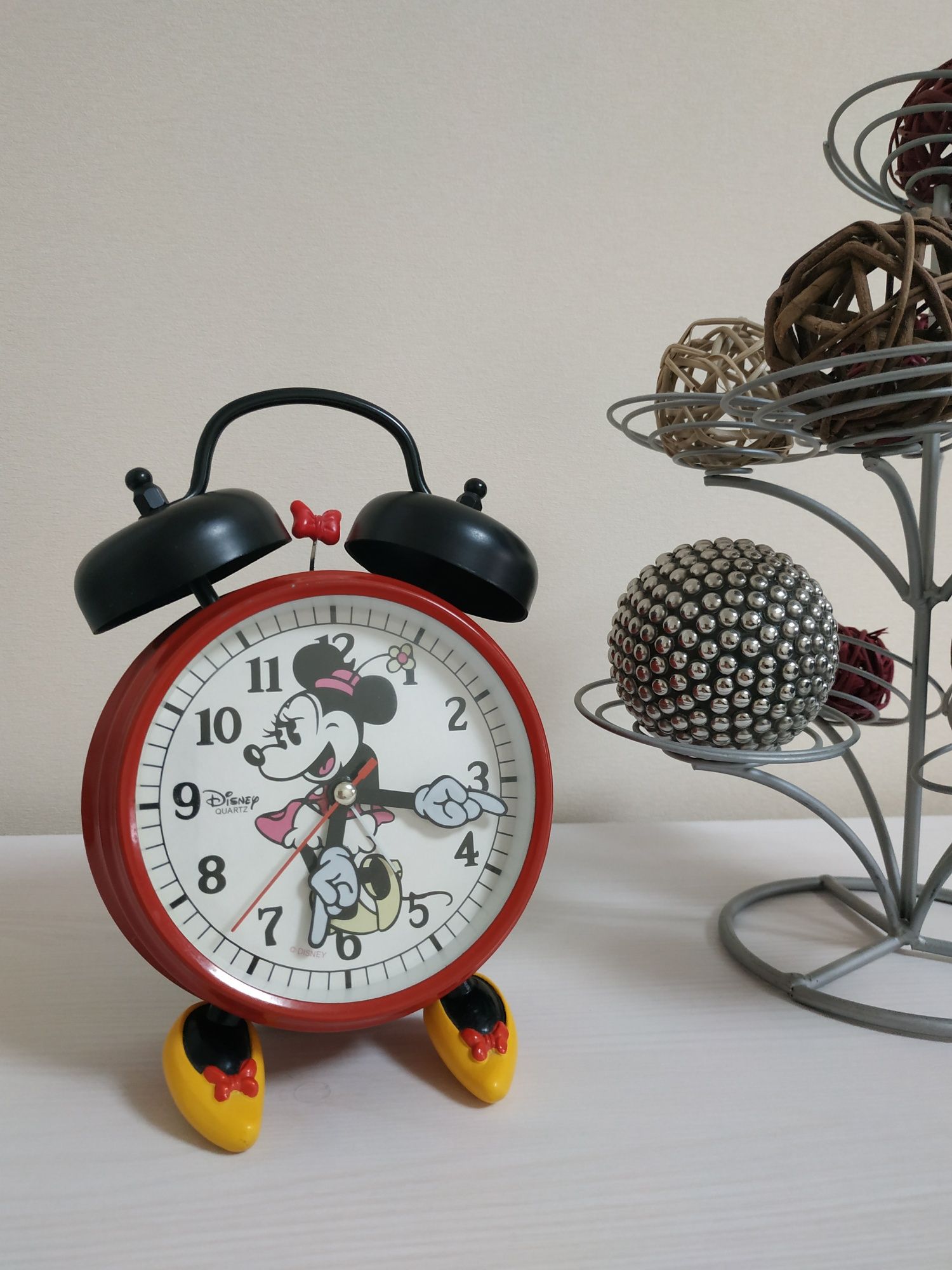 Детский будильник часы Disney Мини Маус