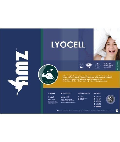 Kołdra AMZ LYOCELL całoroczna antyalergiczna 220x240cm Szampański