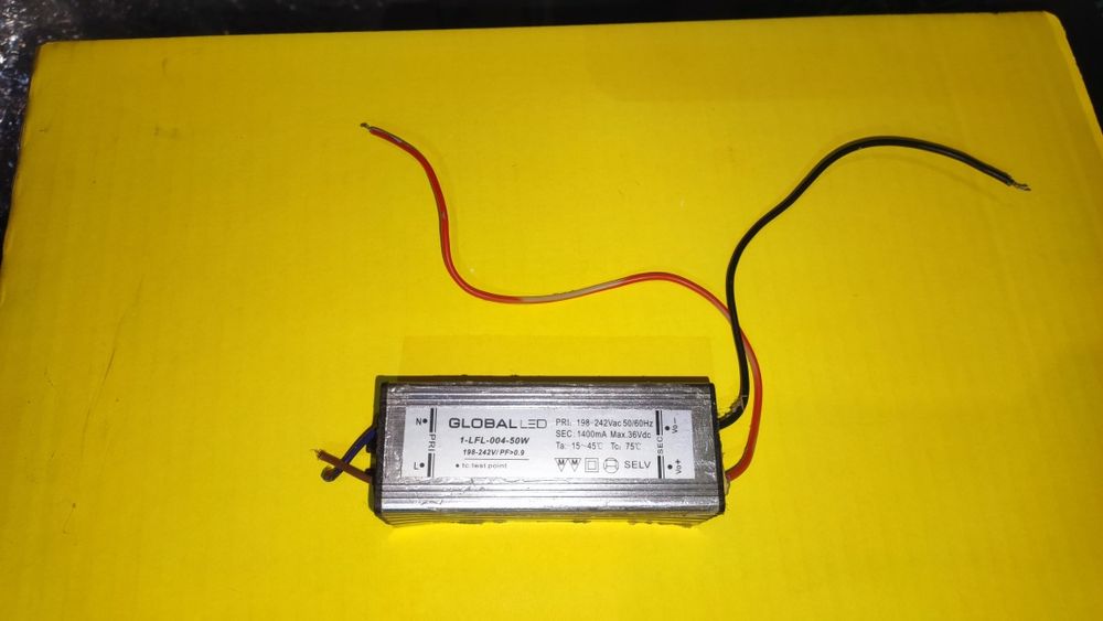 Драйвер для світильника 50W DC 36V 1500ma Б/У