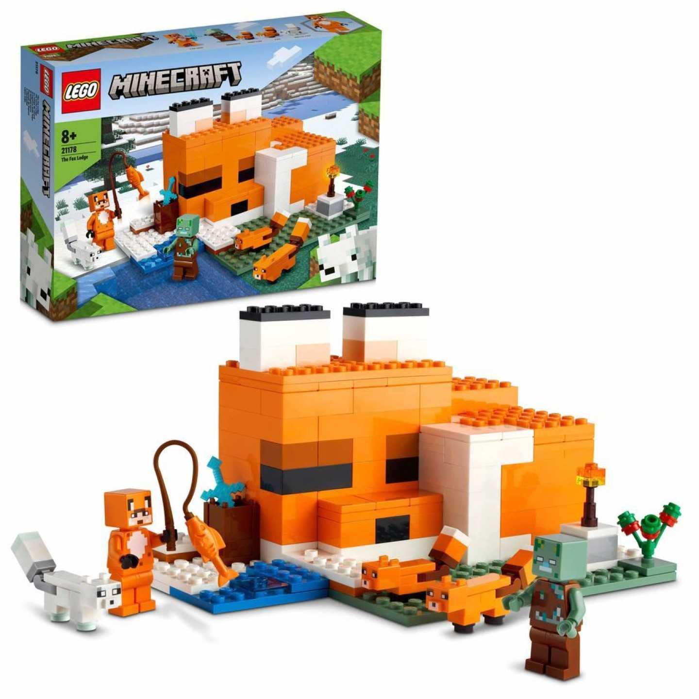 Lego Minecraft 21178 Лисья хижина. В наличии