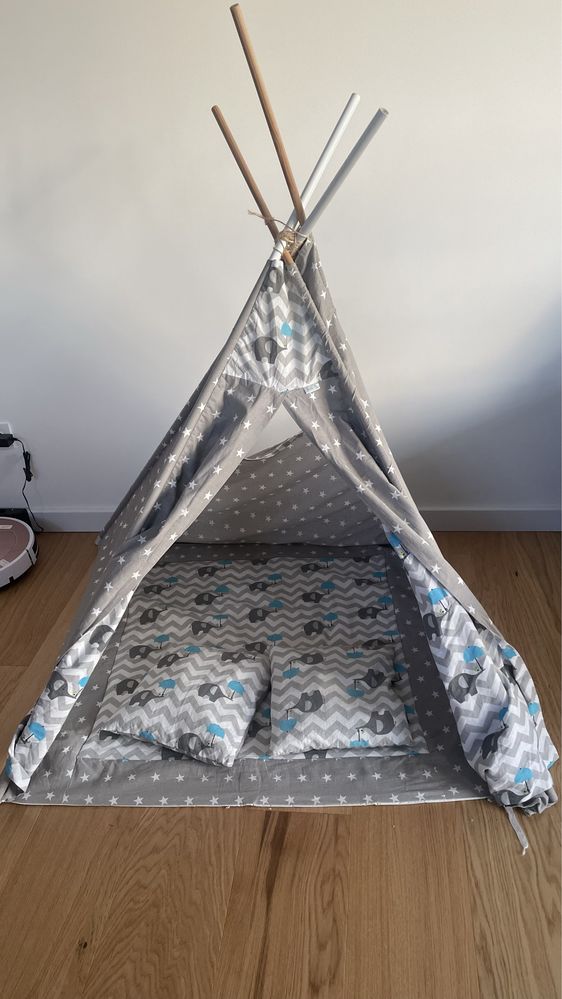 Namiot tipi wigwam z 2 poduszkami