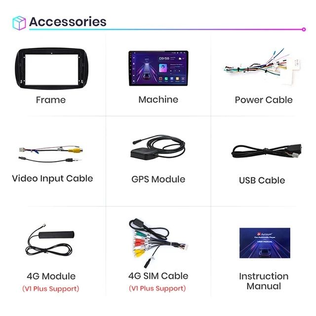 Rádio 2din android Auto SMART 2016-20 GPS WiFi Carplay Bluetooth NOVO