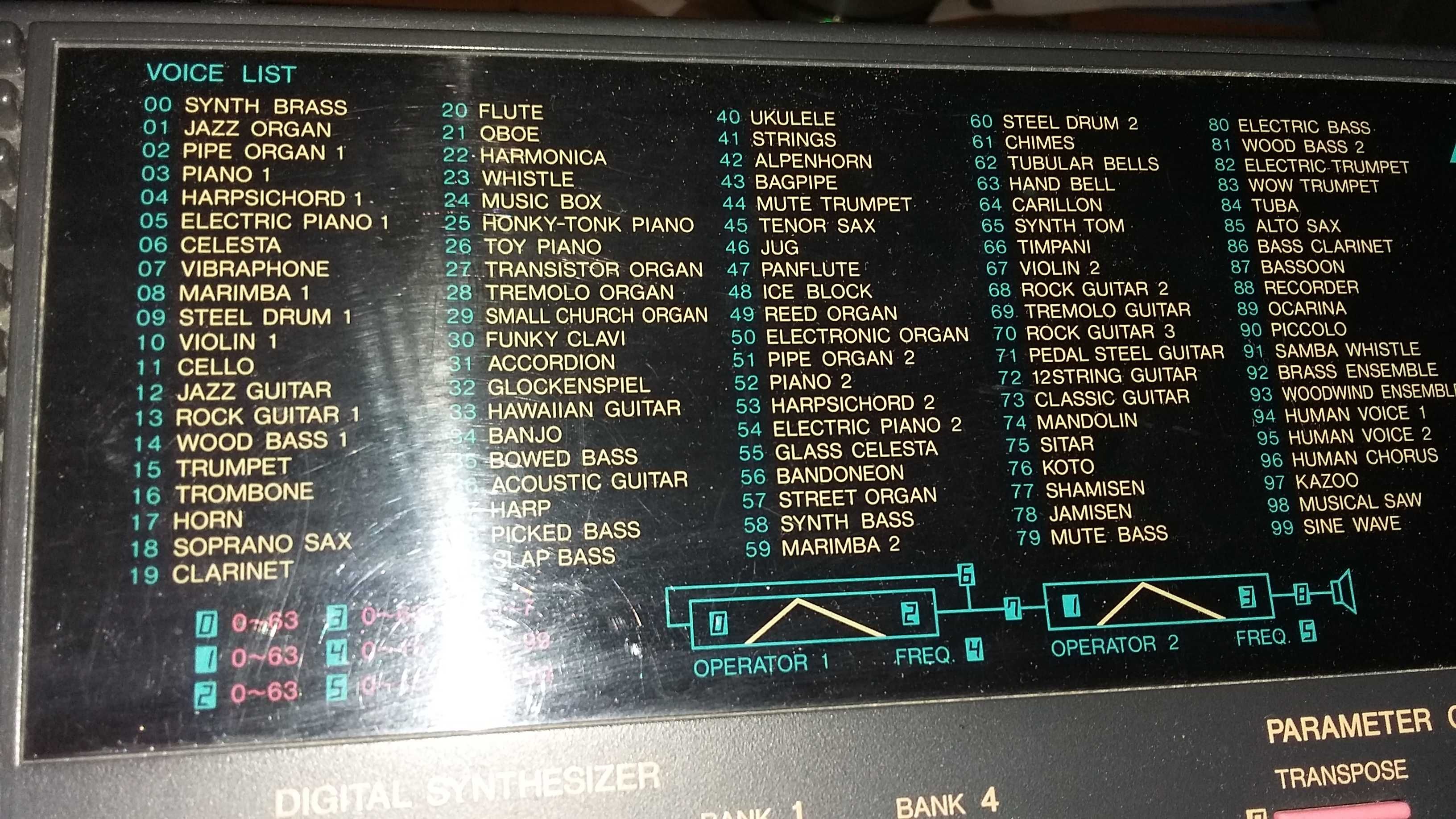 Syntezator FM Yamaha PSS-580  z MIDI stan BDB Retro 1989r