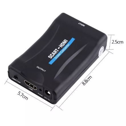 adaptador conversor cabo scart hdmi portes incluidos