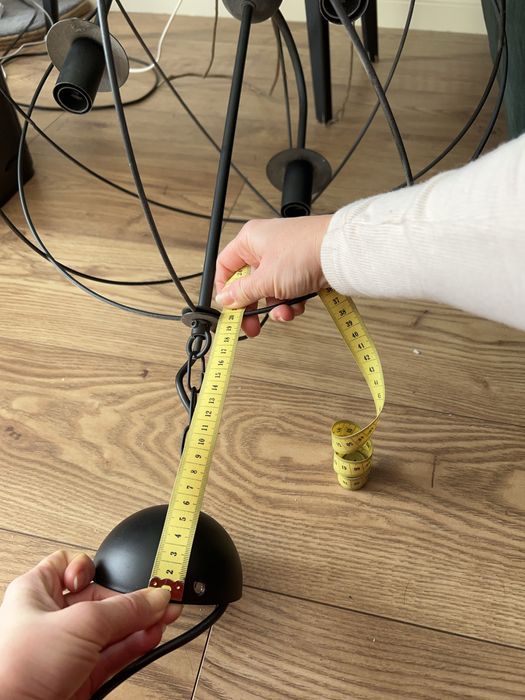 Zyrandol czarny  glob