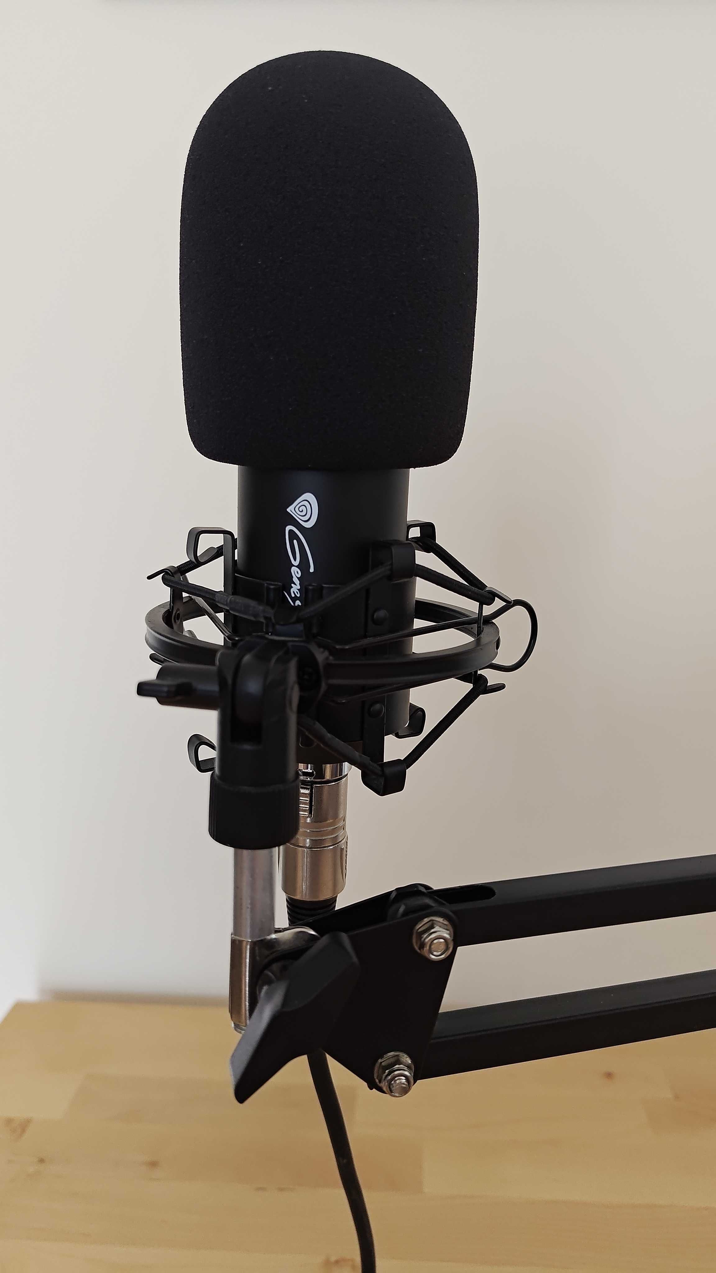 Mikrofon pojemnościowy Genesis Radium 300 XLR z dodatkowym statywem