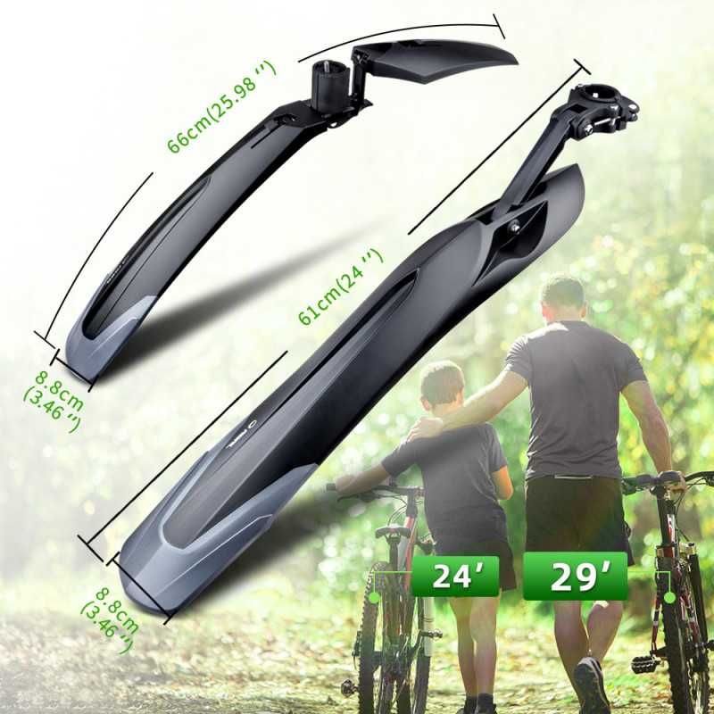 komplet błotników rowerowych RBRL RL-910F/R do MTB i e-Bike szer. opon