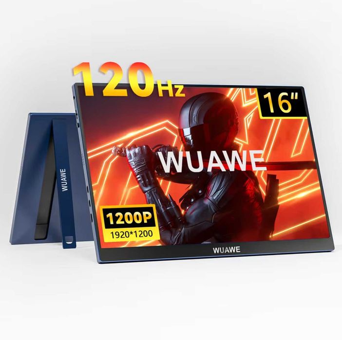 Портативний монітор WUAWE 16 дюймів IPS 1920×1200 120hz з чохлом