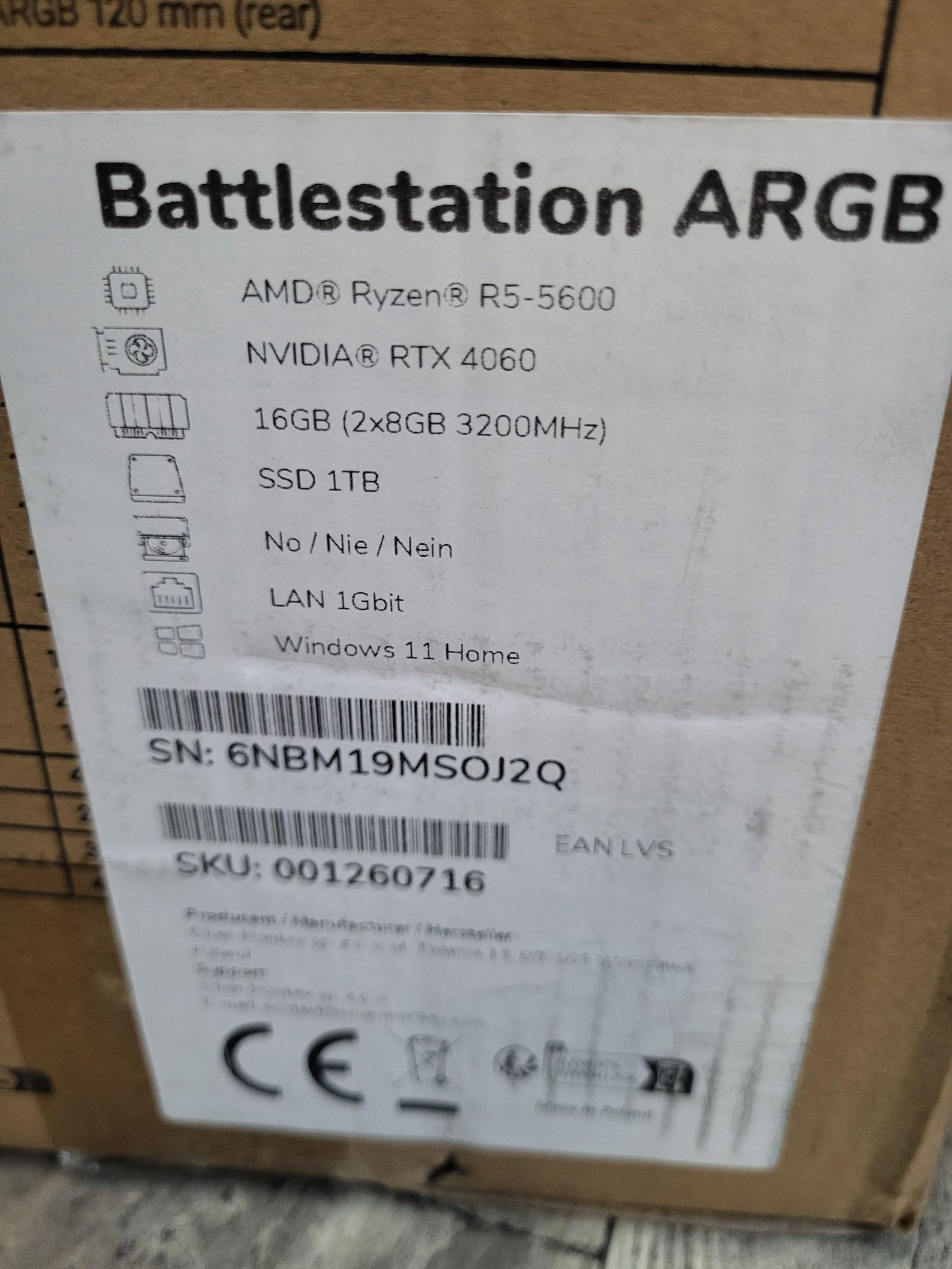 KOMPUTER Desktop Silver Monkey X Battlestation ARBG