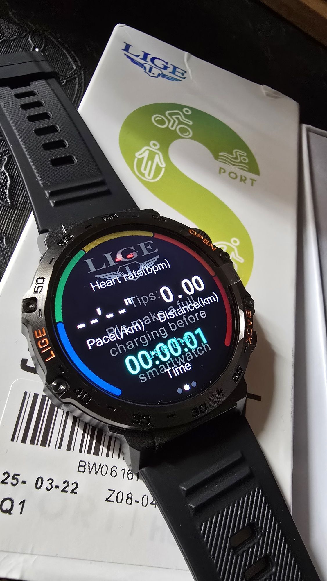 Zegarek Męski Smartwatch Explo Amoled  + Led Latarka