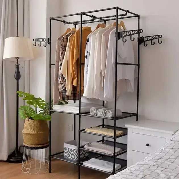 Вешалка для одежды стойка / Вішалка для одягу / Полка для обуви стелаж