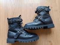 Buty skórzane glany,trapery Zara rozmiar 32