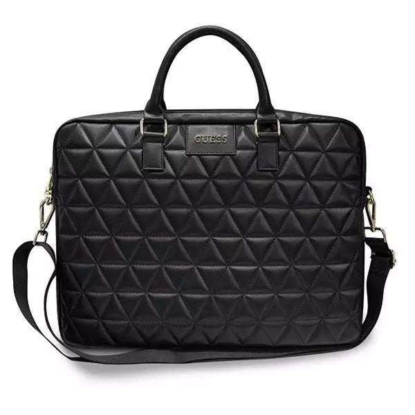 guess torba gucb15qlbk 16" czarna/black quilted