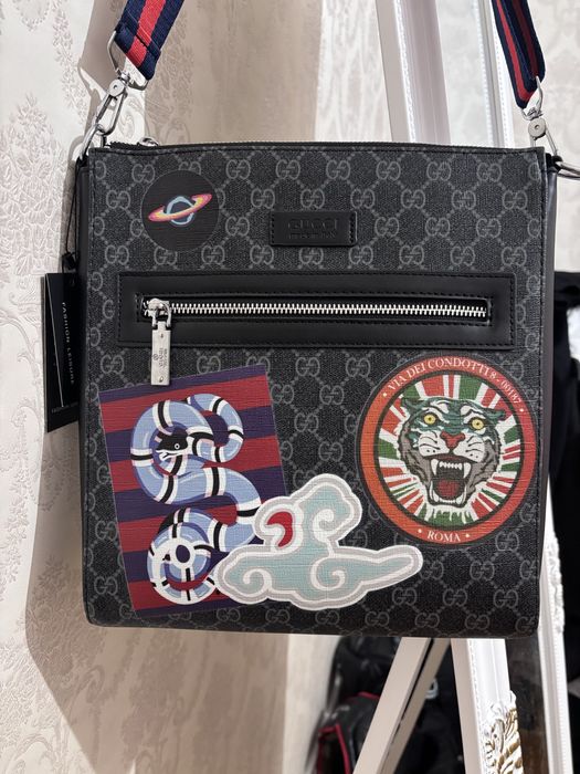 Сумка барсетка серез плече гучі гучи Gucci чоловіча
