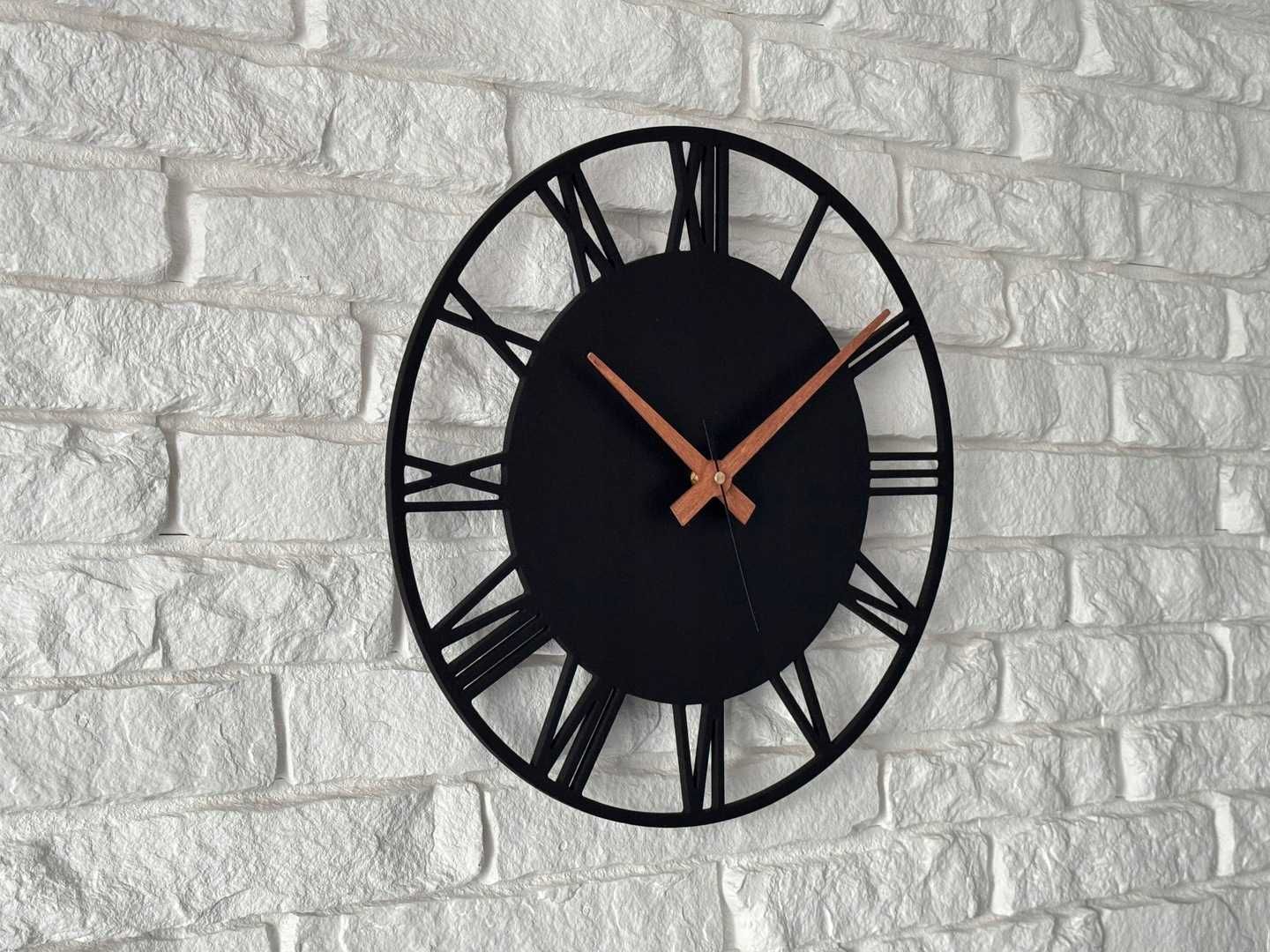 Zegar ścienny ROM Nowoczesny 60 cm - Duży Piękny do Salonu