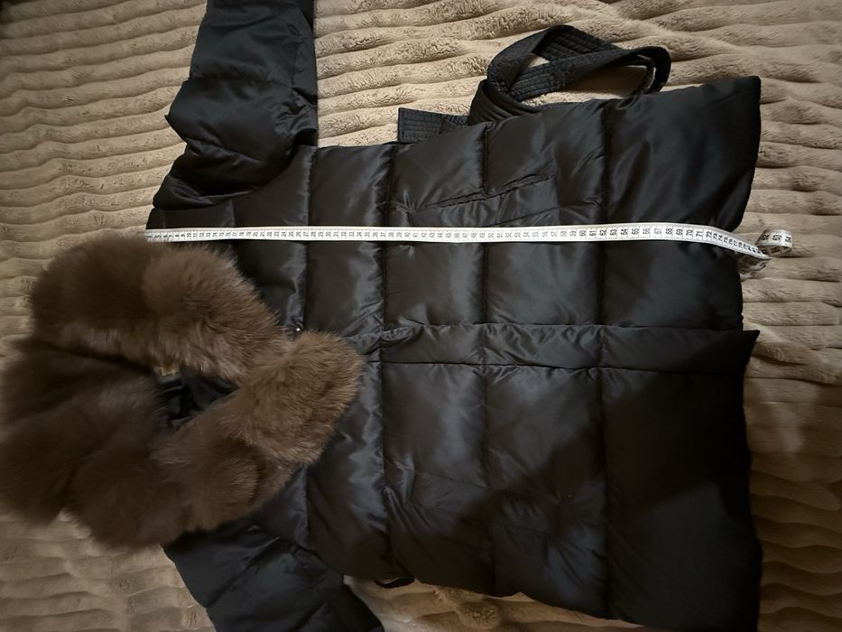 Курточка подовжена з хутром
