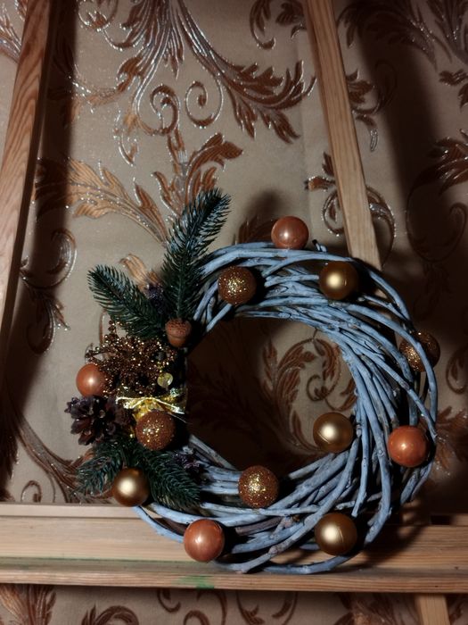 Новорічний вінок, декор новорічний