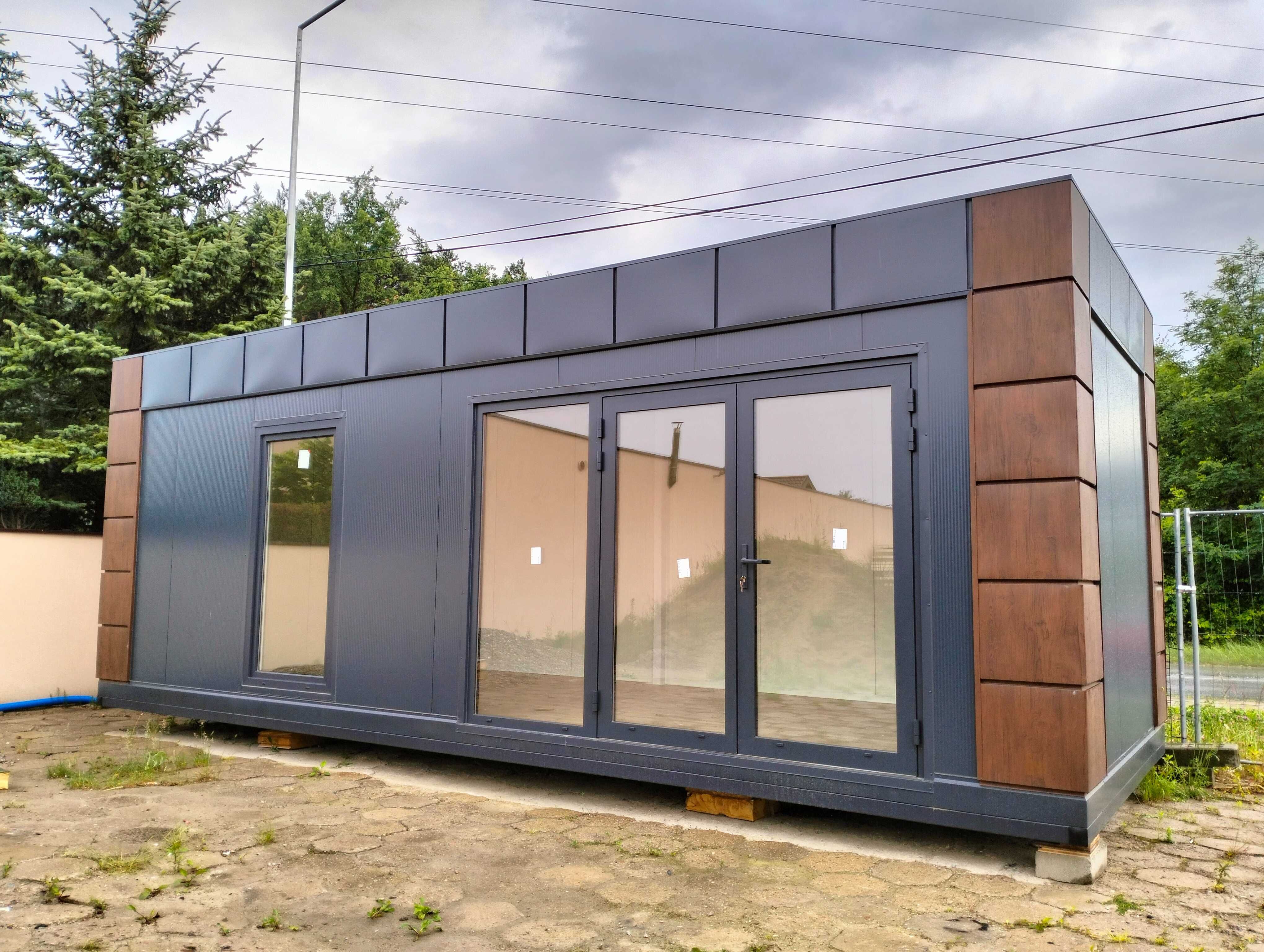 Pawilon 800x300 kontener handlowy, salon kosmetyczny, Kontener biurowy
