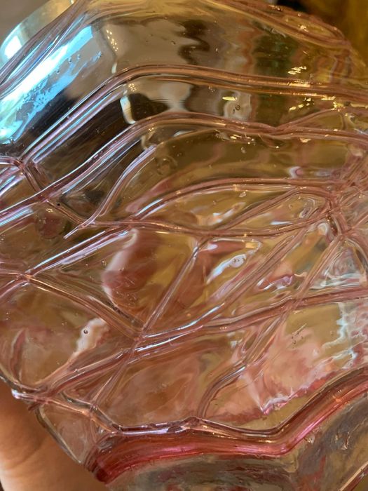 Szklany lampion/wiaderko na lód z metalowym uchwytem metoda bąbelkowa