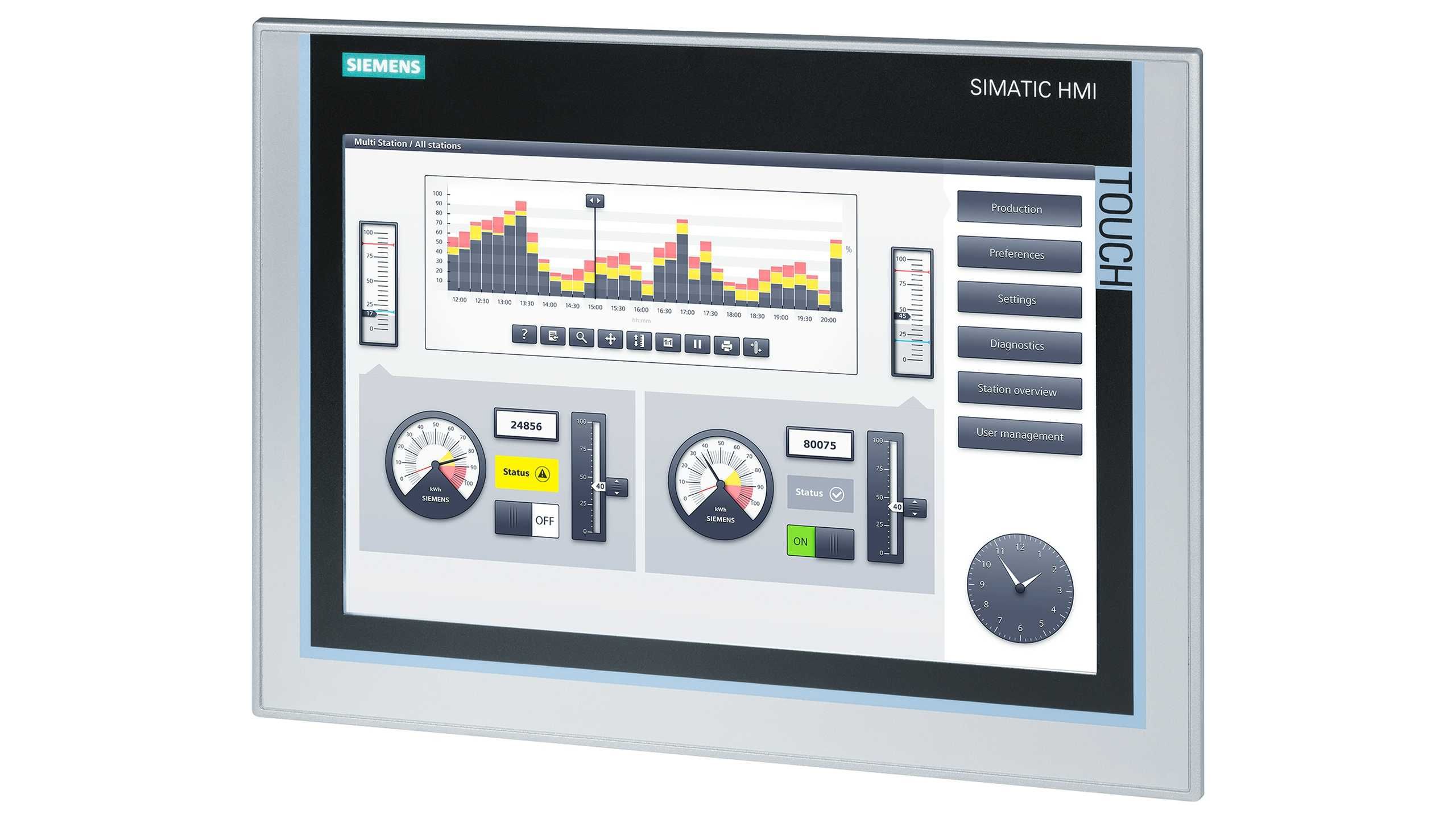 Panel operatorski Siemens 6AV2124-0MC01-0AX0