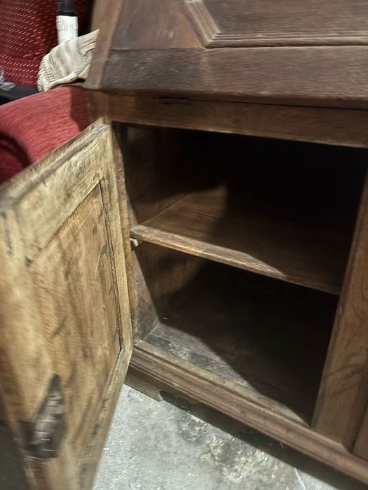 Stary dębowy sekretarzyk  80 lata