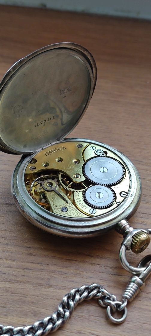 Omega  kieszonkowy zegarek vintage nakręcany prezent dla kolekcjonera