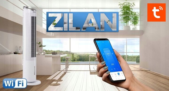Wentylator Klimator Klimatyzer 60w Jonizacja Kolumnowy Smartfon Tuya W