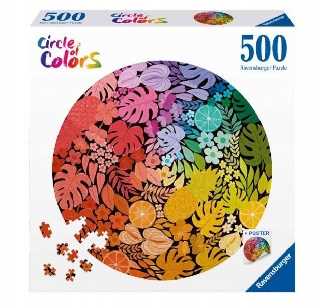 Puzzle 2d 500 Paleta Kolorów. Tropiki