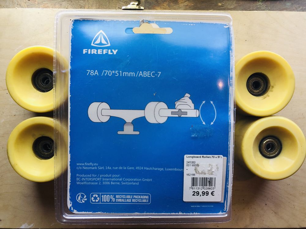 Колеса лонгборд новые! Firely 78 A 70-51 mm/Abec 7