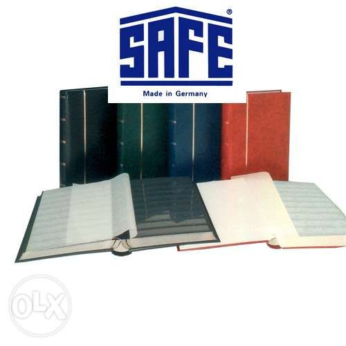 Альбом для марок - клясер SAFE (ФРН) 60 чорних сторінок, формат А4