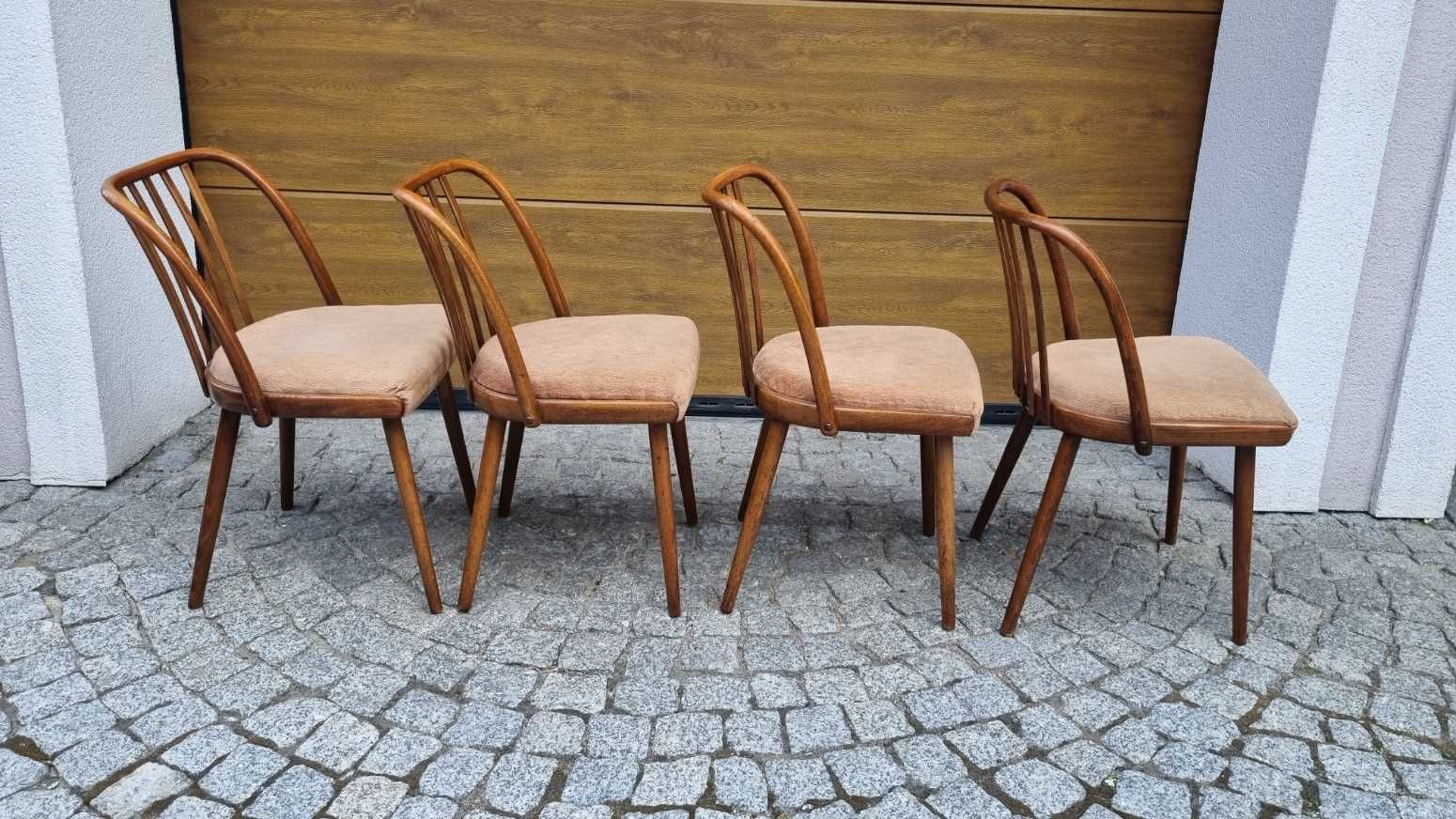 Jitona Stół Landsman 4x krzesło Suman Design PRL Lata 60 Czechosłowacj