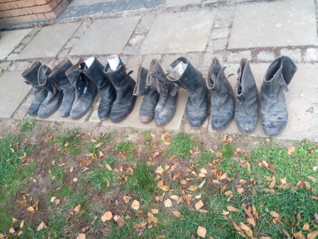 Buty stare strażackie do rekonstrukcjii